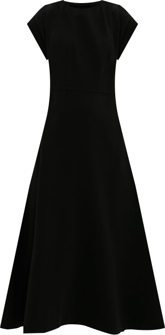 Black Corset Solen Midi Dress
