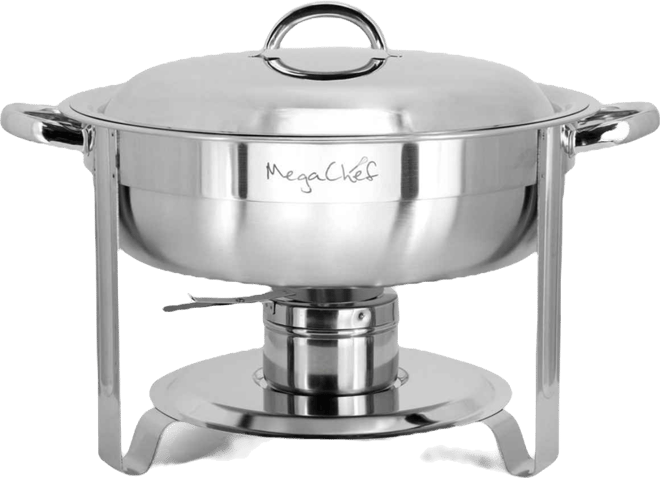 5.3 Quart Round Stainless Steel Professional Chafing Dish/Food Warmer/Buffet Server Serving Trays