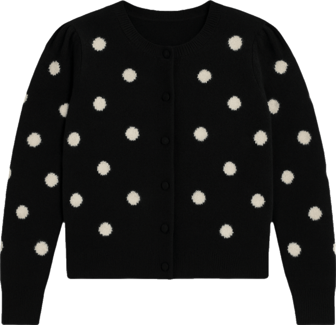 Trendy Plus Size Eyelash-Texture Dot-Print Cardigan, Macy's Exclusive