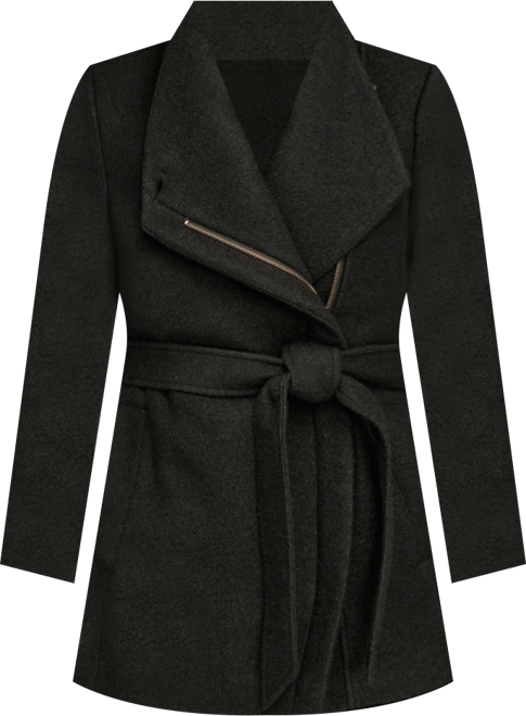 Women's Wing Collar Belted Coat