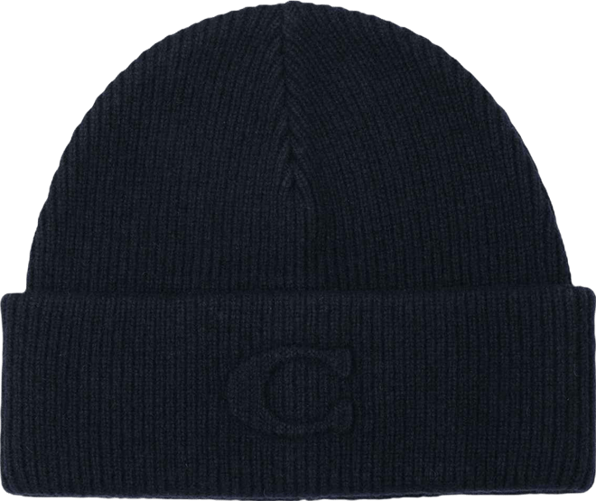 Women's Embossed C-Knit Beanie Hat