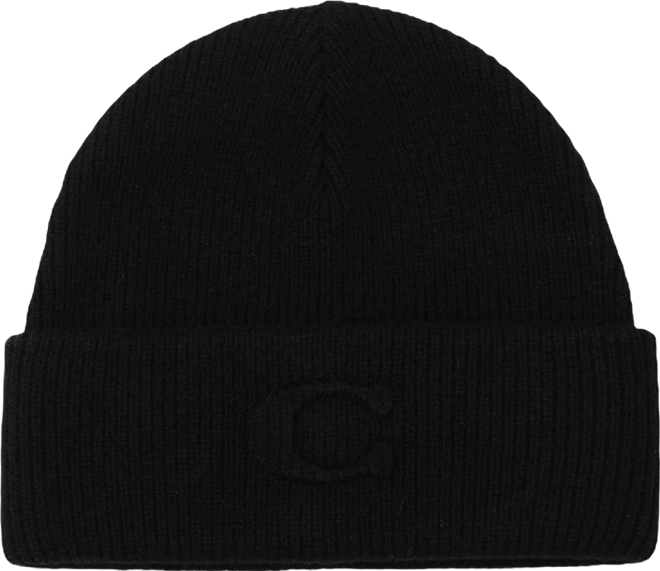Women's Embossed C-Knit Beanie Hat