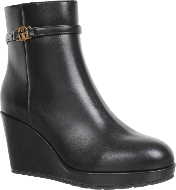 Women's Glenaa Round Toe Wedge Booties, Macy's Exclusive