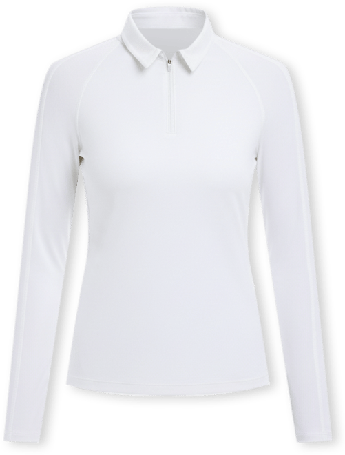 Women's Upf 50+ Sun Protective Quarter Zip Polo