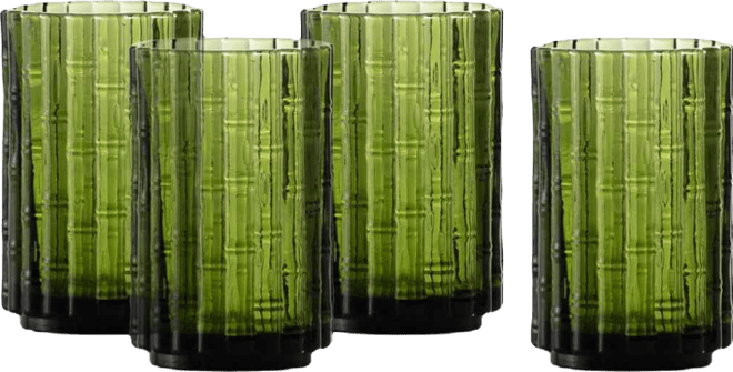 Mahalo Iced Beverage Glasses, Set of 4