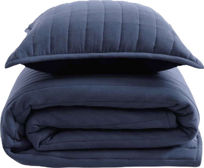 Classic Comfort Flannel Textured 3-Pc. Quilt Set, Full/Queen