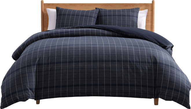 Cold Spring Yarn Dyed Cotton Blend 3-Pc. Duvet Cover Set, King