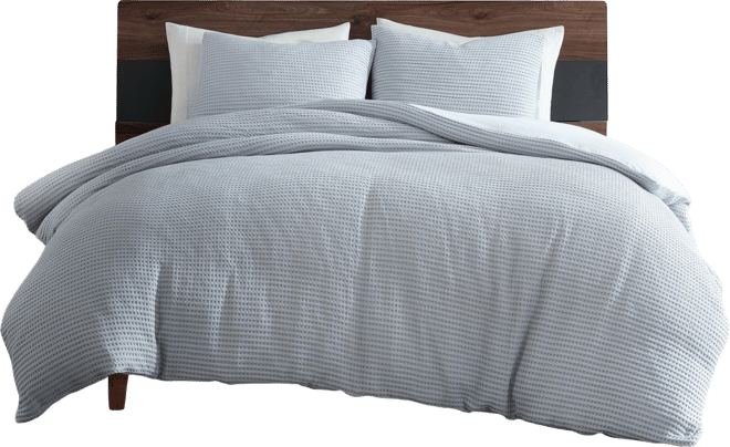 Solid Waffle 3-Pc. Comforter Set, King