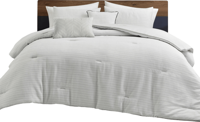 Embossed Waffle 5-Pc. Comforter Set, King