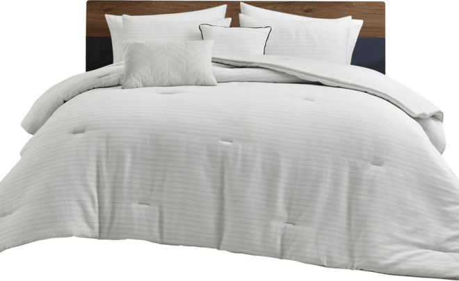 Embossed Waffle 5-Pc. Comforter Set, Full/Queen