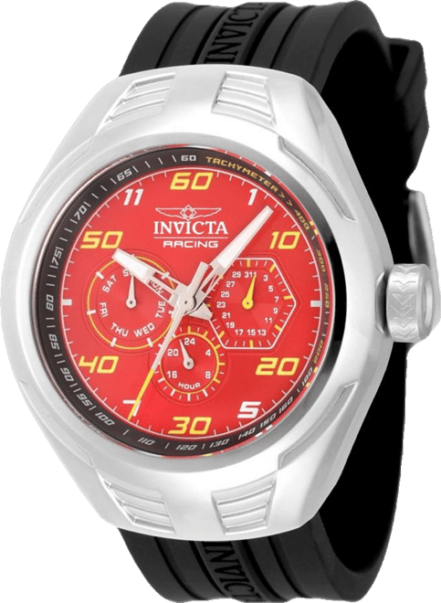 Men's 47727  Racing Quartz Chronograph Red, Black Dial Watch