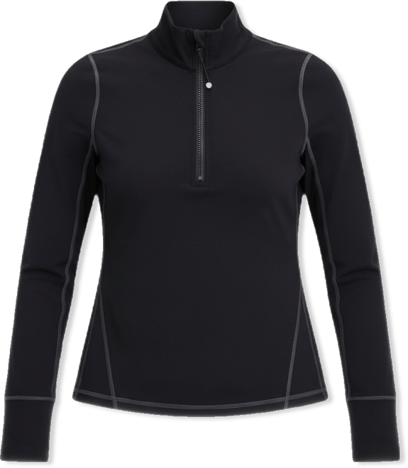 Women's Studio Quarter-Zip Contrast-Stitch Top, Macy's Exclusive