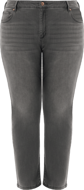 Plus Size Tummy Sculpt Straight Jeans