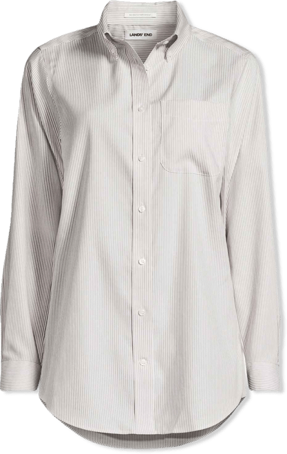 Women's No Iron Pinpoint Mens Fit Shirt