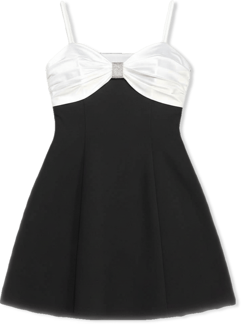 Juniors' Strappy Pleated Short Dress