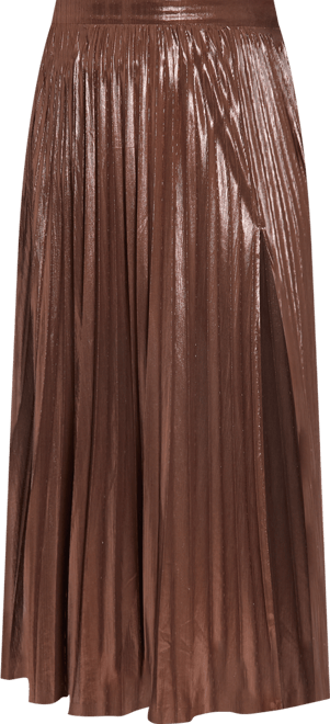 Plus Size Pleated Maxi Skirt
