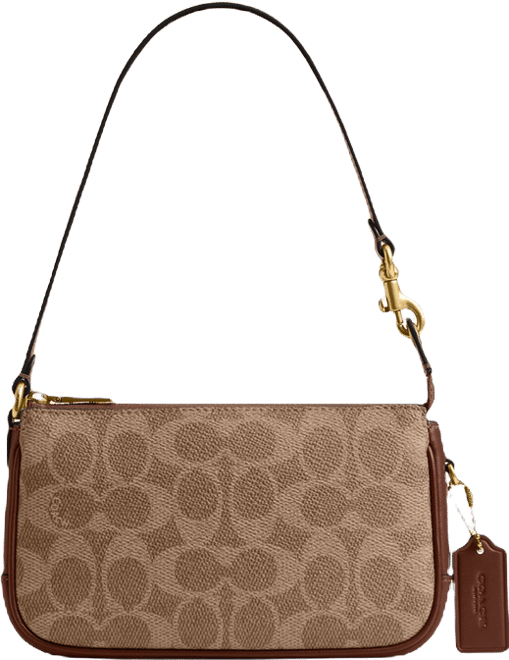 COACH Plaza Mini Signature Canvas Slim Shoulder Bag 18 - Macy's