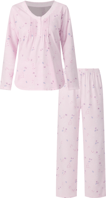 Women's 2-Piece Long Sleeve Top and Pants Pajama Set