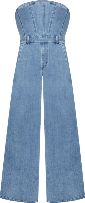 Women's Donna Sleeveless Denim Jumpsuit