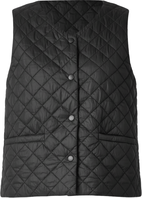 Women's V-Neck Quilted Sleeveless Vest