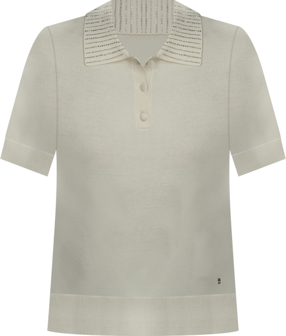 Women's Short Sleeve Collared Neck Top