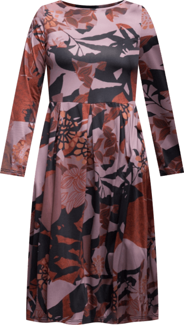 Women's Long Sleeve Midi Dress