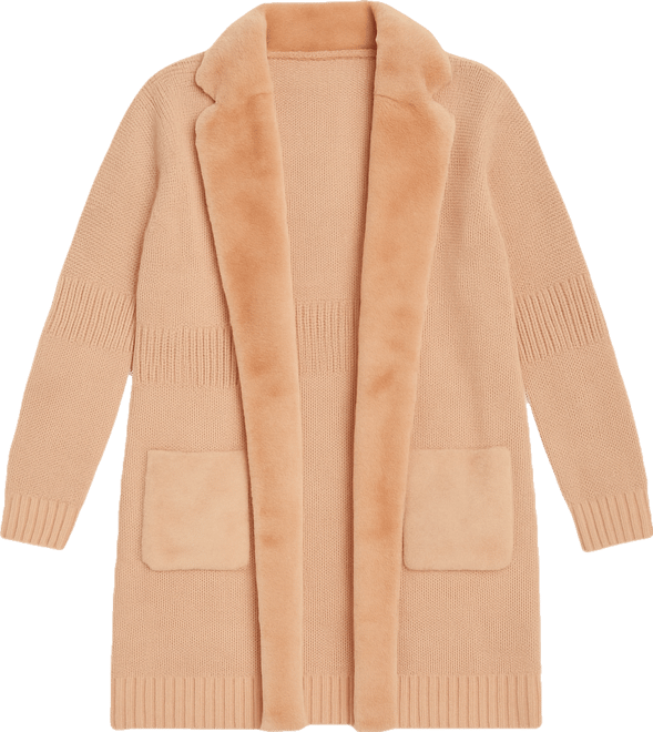 Plus Size Black Label-Trim Cardigan Sweater