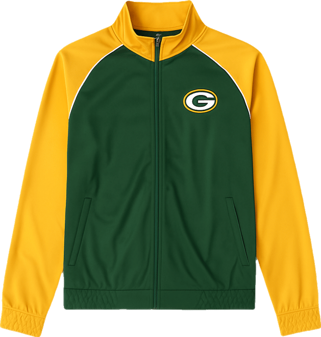 Women's Green Green Bay Packers Replay Full-Zip Track Jacket