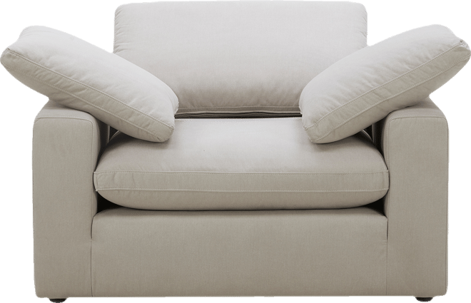 Fog 55" Fabric Accent Chair