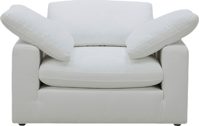 Fog 55" Fabric Accent Chair