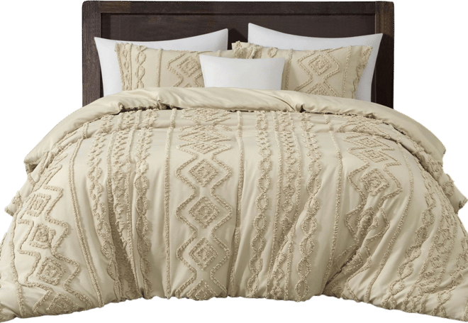 Aluma Geometric 3-Pc. Comforter Set, King