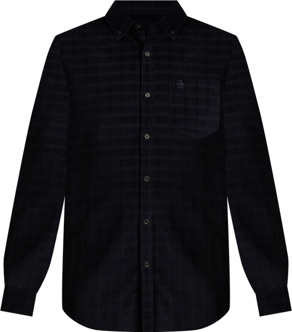 Men's Checked Slim Fit Long Sleeves Shirt