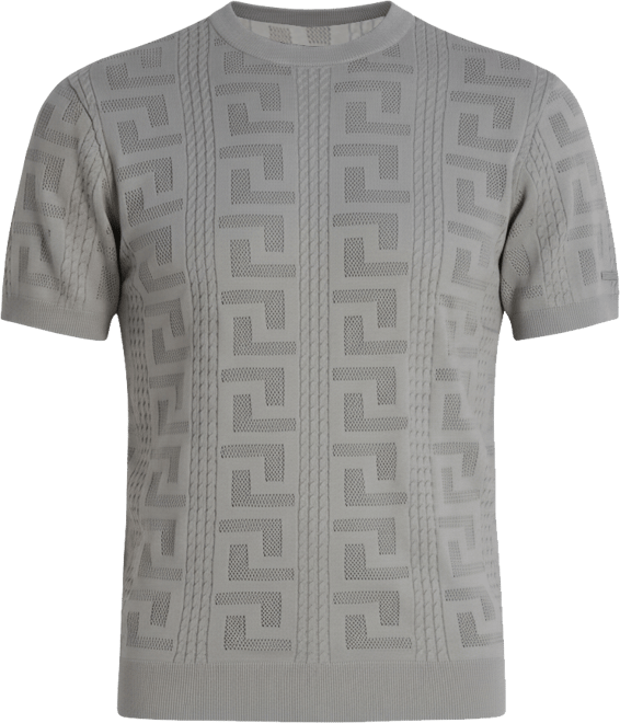 Men's Jacquard Patterned Crewneck Sweater