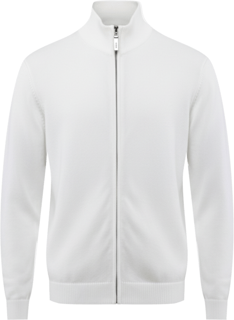 Men's Full Zip Mock Neck Sweater