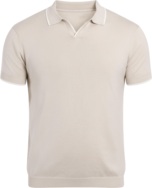 Men's Collar V-Neck Polo Sweater