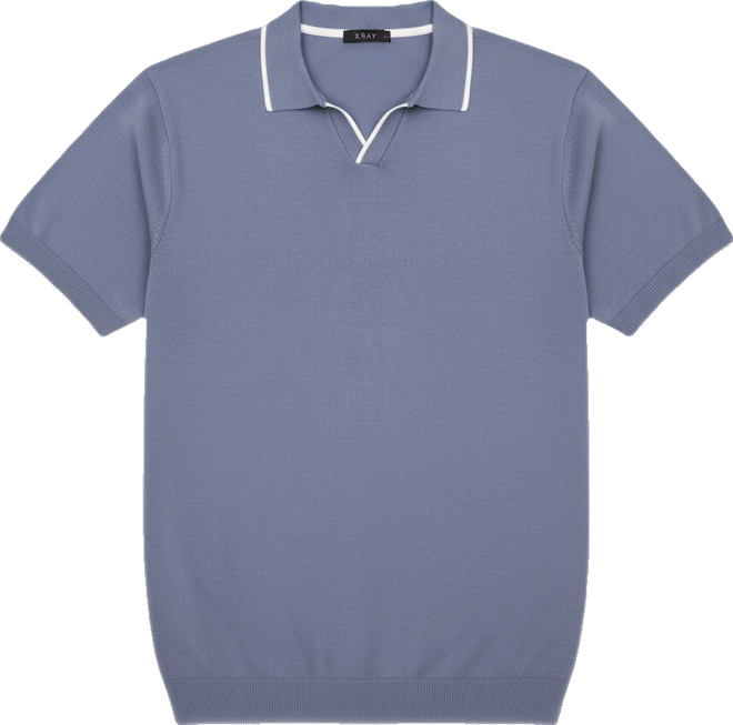 Men's Collar V-Neck Polo Sweater