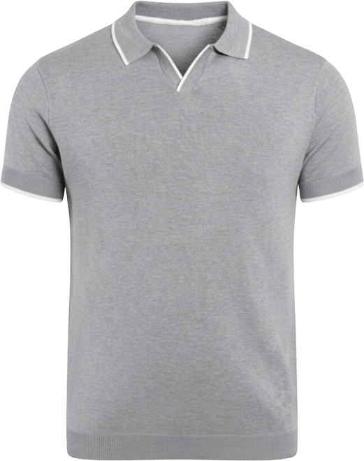 Men's Collar V-Neck Polo Sweater