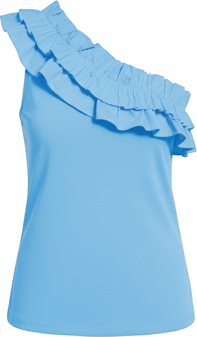 Women's Robin One Shoulder Bodysuit with Ruffle