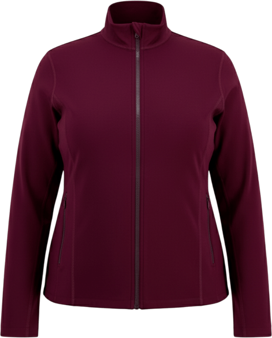 Plus Size Soft Flex Solid Full-Zip Jacket, Created for Macy's