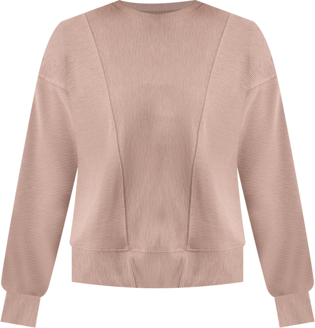 Women's Ribbed Knit Crewneck Sweatshirt, Macy's Exclusive