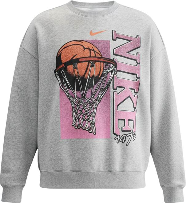 Women's Fleece Loose Fit Crew Neck T-Shirt