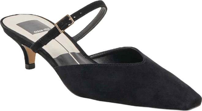 Women's Morgen Two-Piece Kitten-Heel Mule Pumps