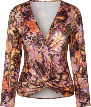 Women's Plus Size Abigail Long Sleeve Twist Top