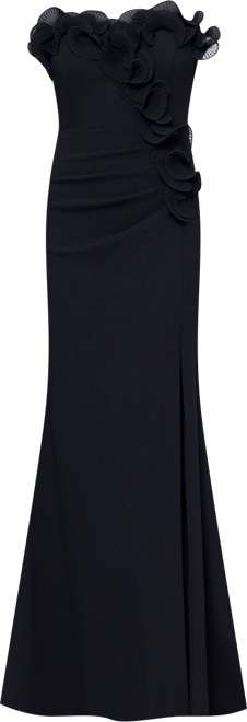 Petite Strapless Long Sheath Dress