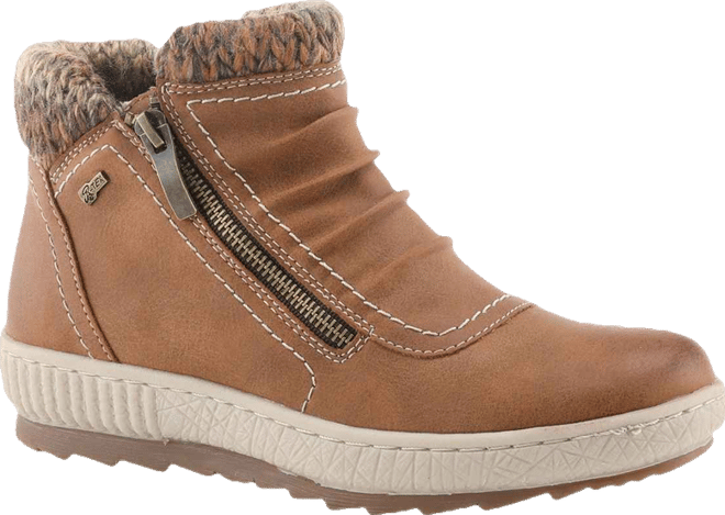 Cleora Water Resistant Dual-Zip Bootie with Faux Shearling Lining