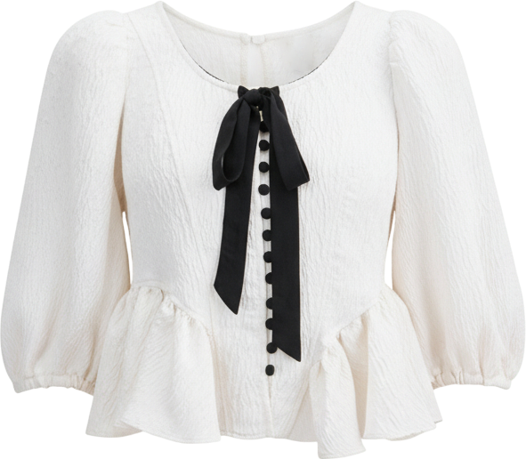 Women's Scoop Neck Pamela Bow Top