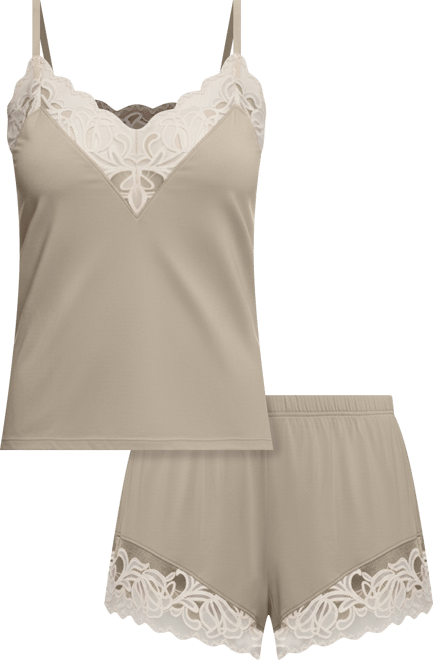 Women's Regular Amelie Jersey Vintage Lace Cami with Shorts