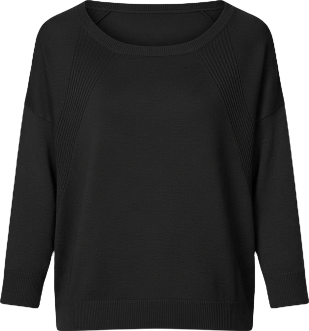 Button Back Rib Knit Sweater