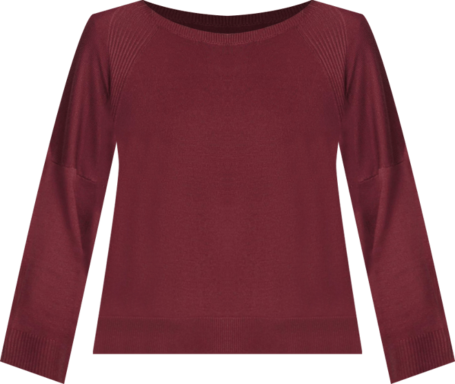 Button Back Rib Knit Sweater