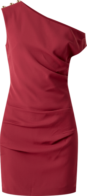 Women's One Shoulder Accent Mini Dress